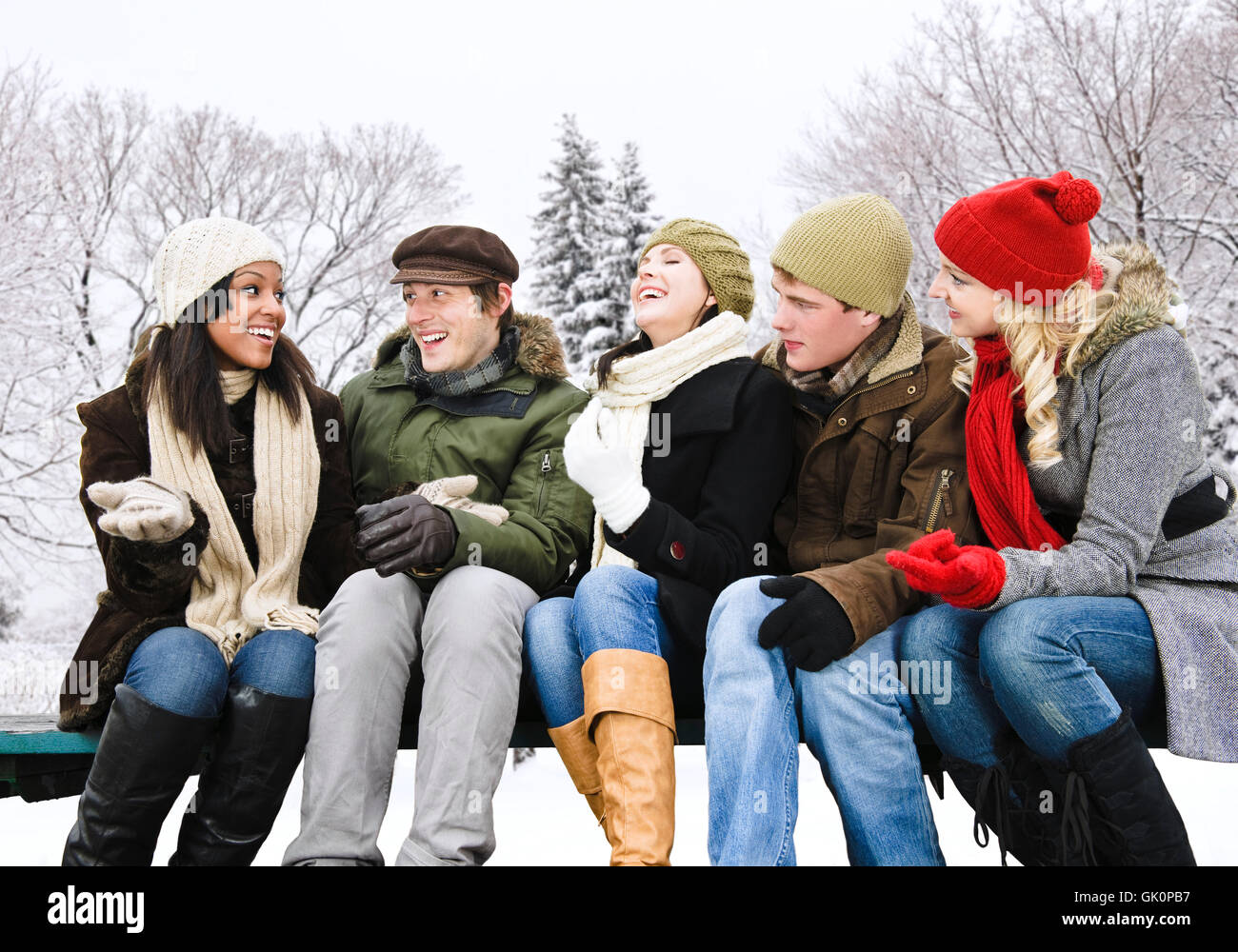 Talk parla di lingua Foto Stock