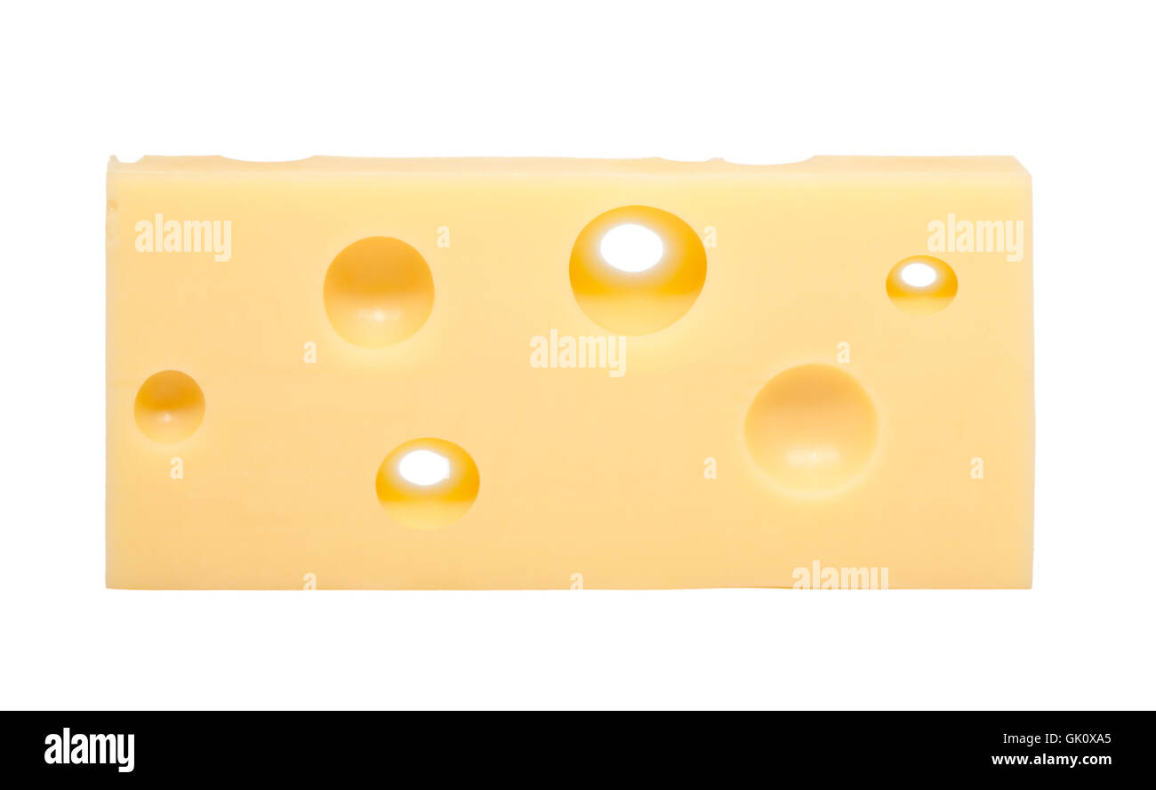 Fori opzionali formaggio Foto Stock