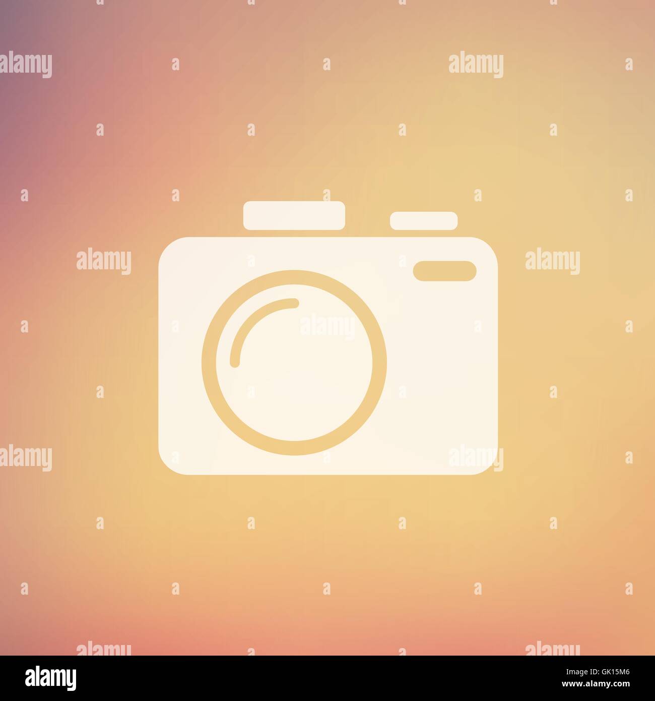 Fotocamera reflex in piatto icona di stile Illustrazione Vettoriale