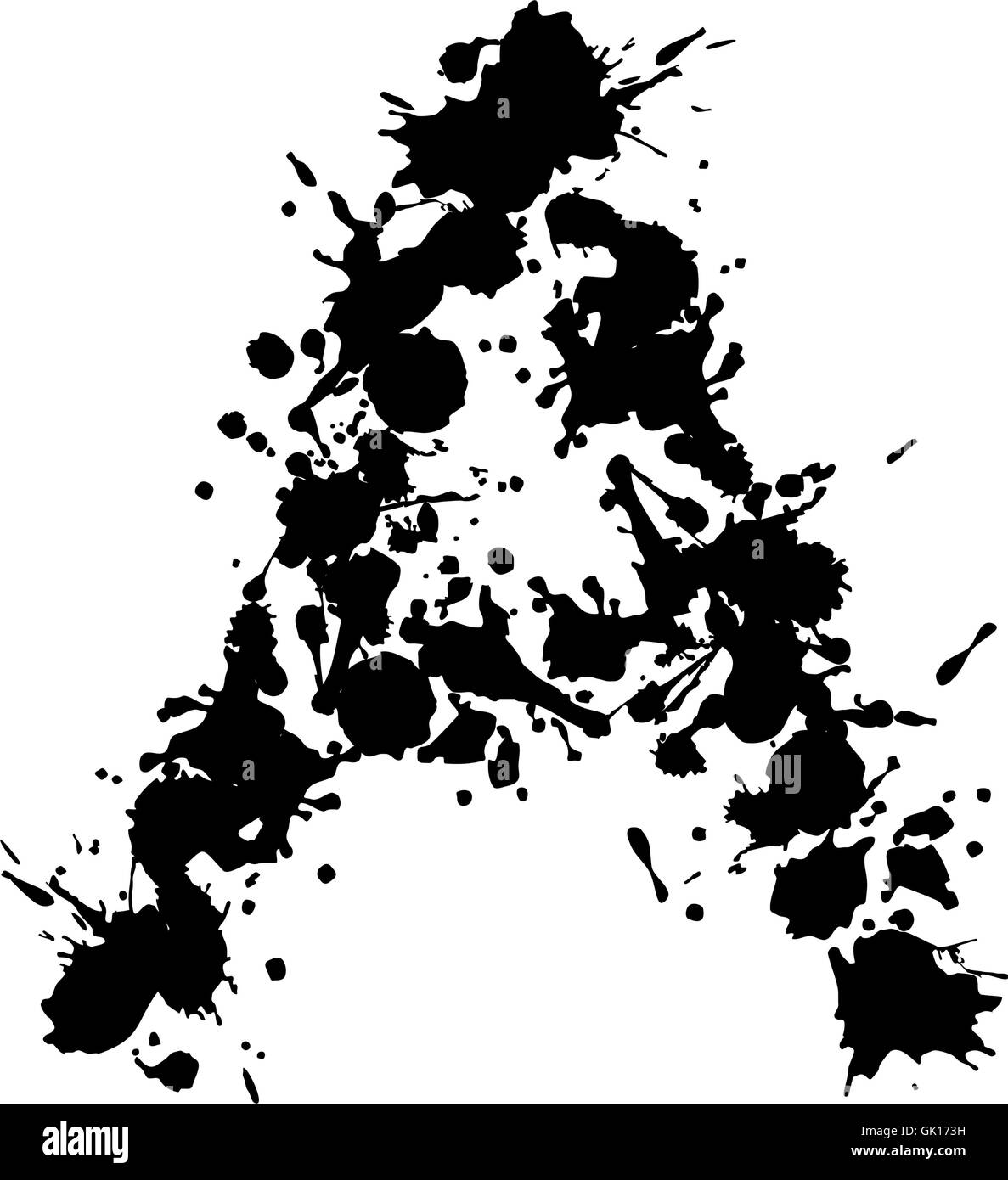 inchiostro di alfabeto Illustrazione Vettoriale