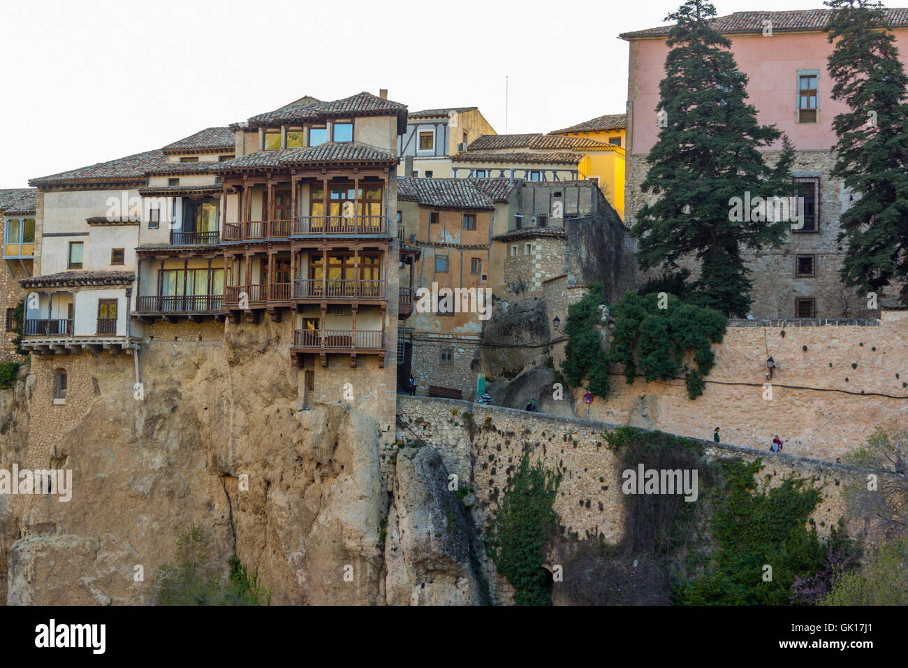 Famose case sospese di Cuenca in Spagna Foto Stock