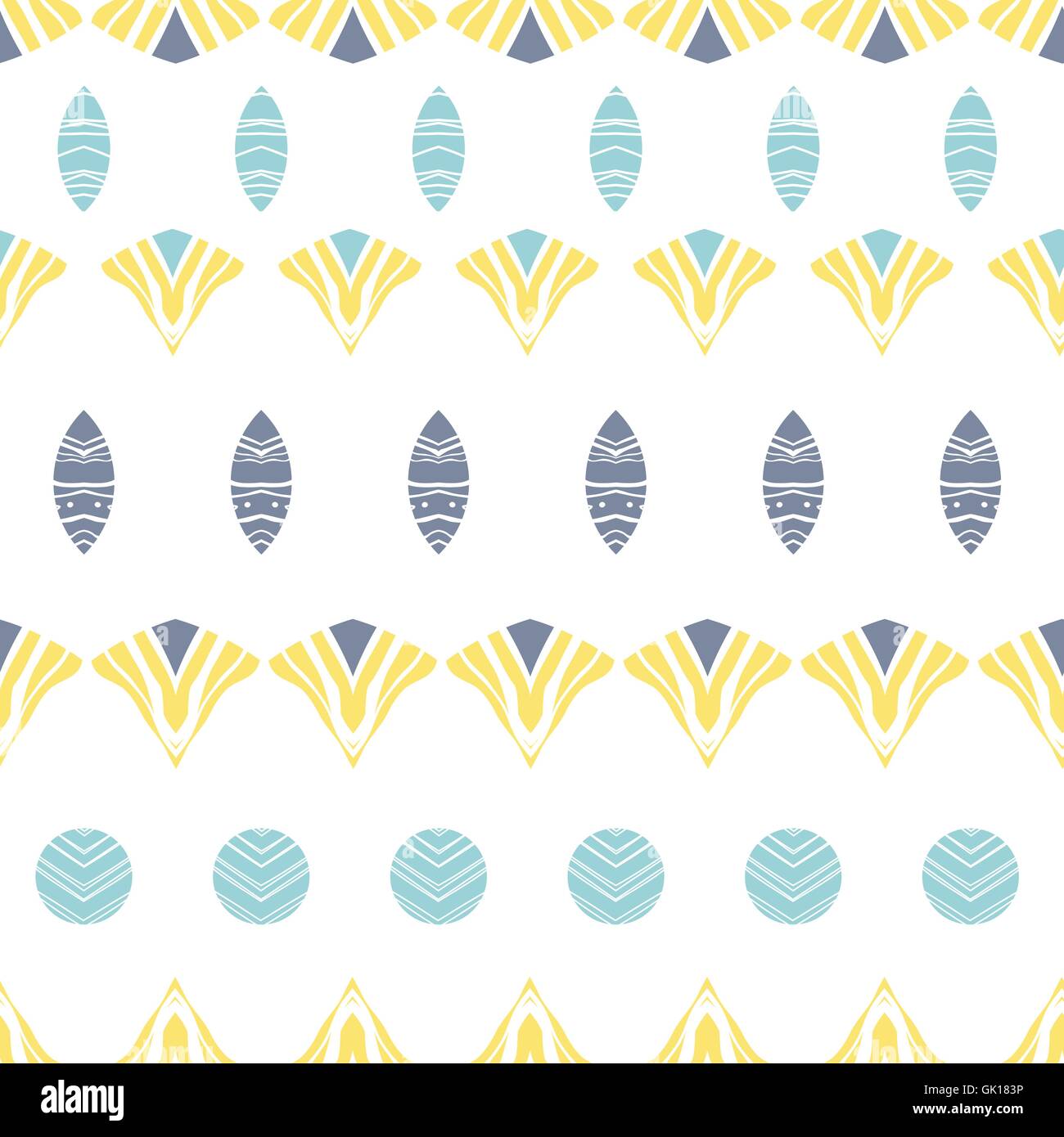 Abstract forme tribali strisce seamless sfondo pattern Illustrazione Vettoriale