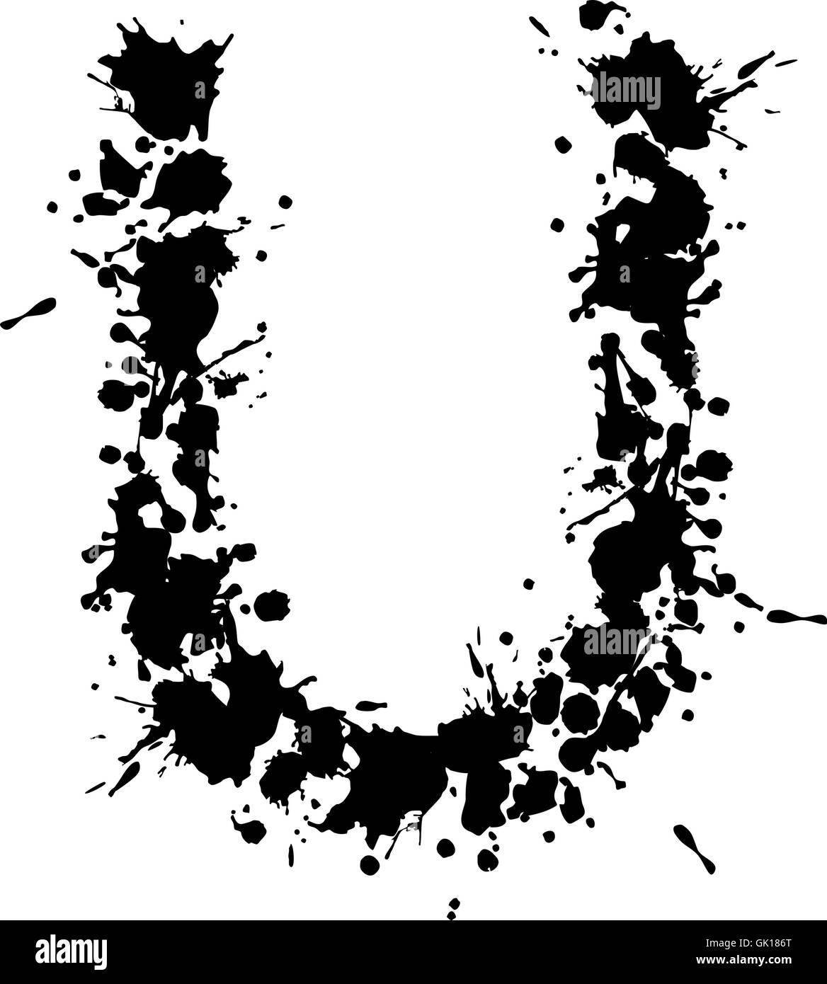 inchiostro di alfabeto Illustrazione Vettoriale