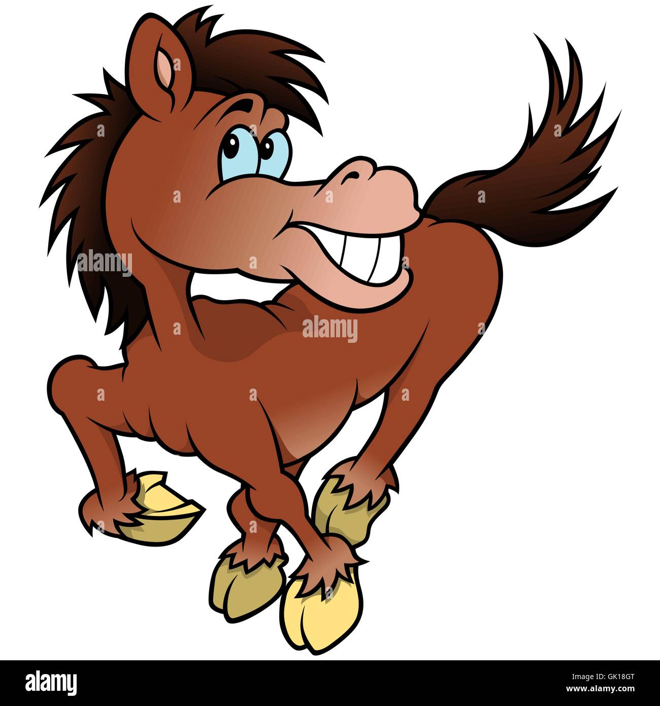 Cavallo allegro Illustrazione Vettoriale