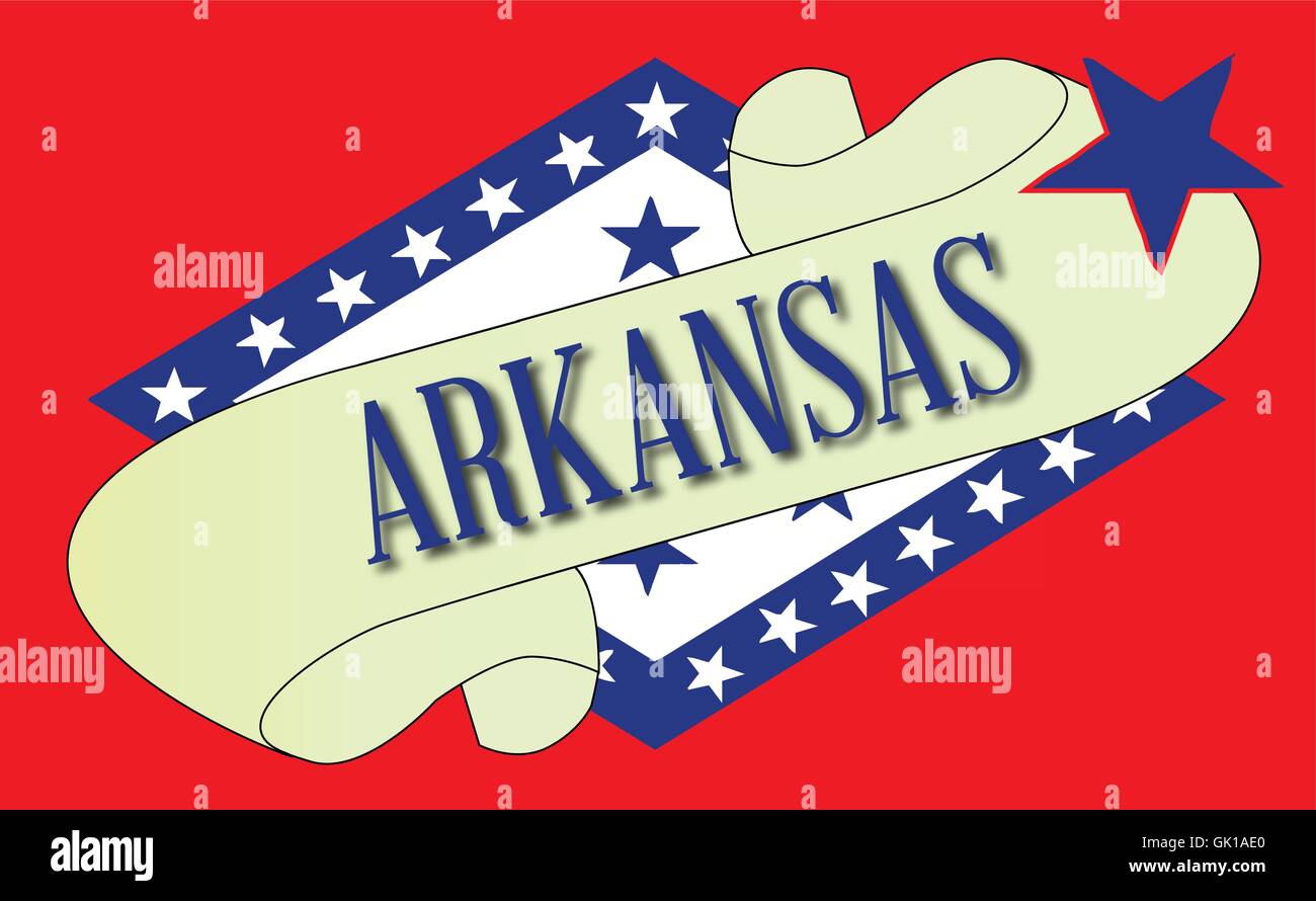 Scorrimento di Arkansas Illustrazione Vettoriale