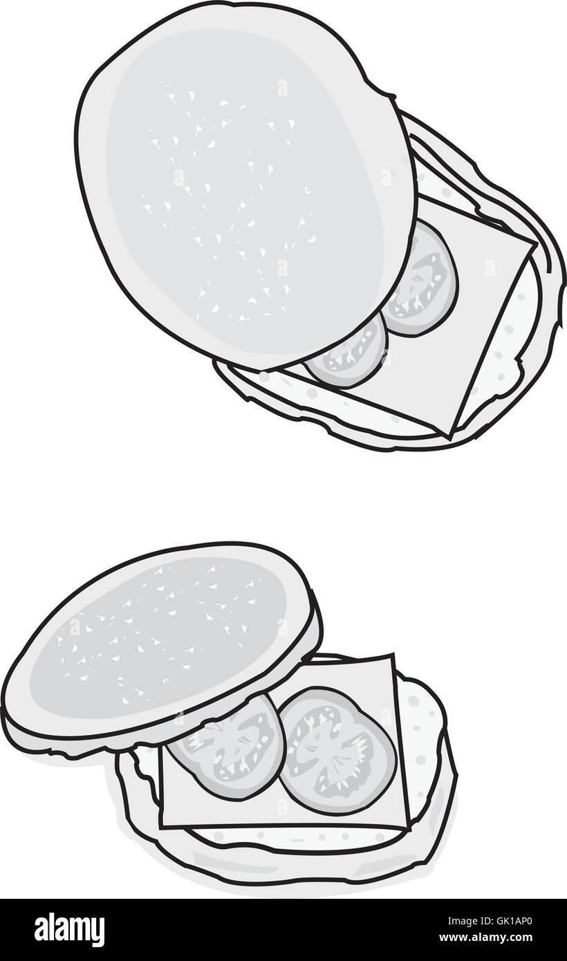 Hamburger Illustrazione Vettoriale