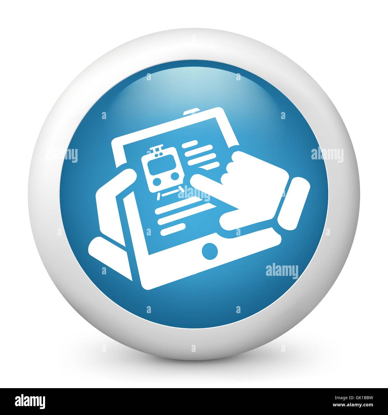 Treno web info Illustrazione Vettoriale