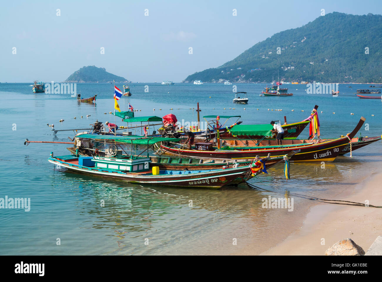 Barche di Ko Samui Thailandia Foto Stock