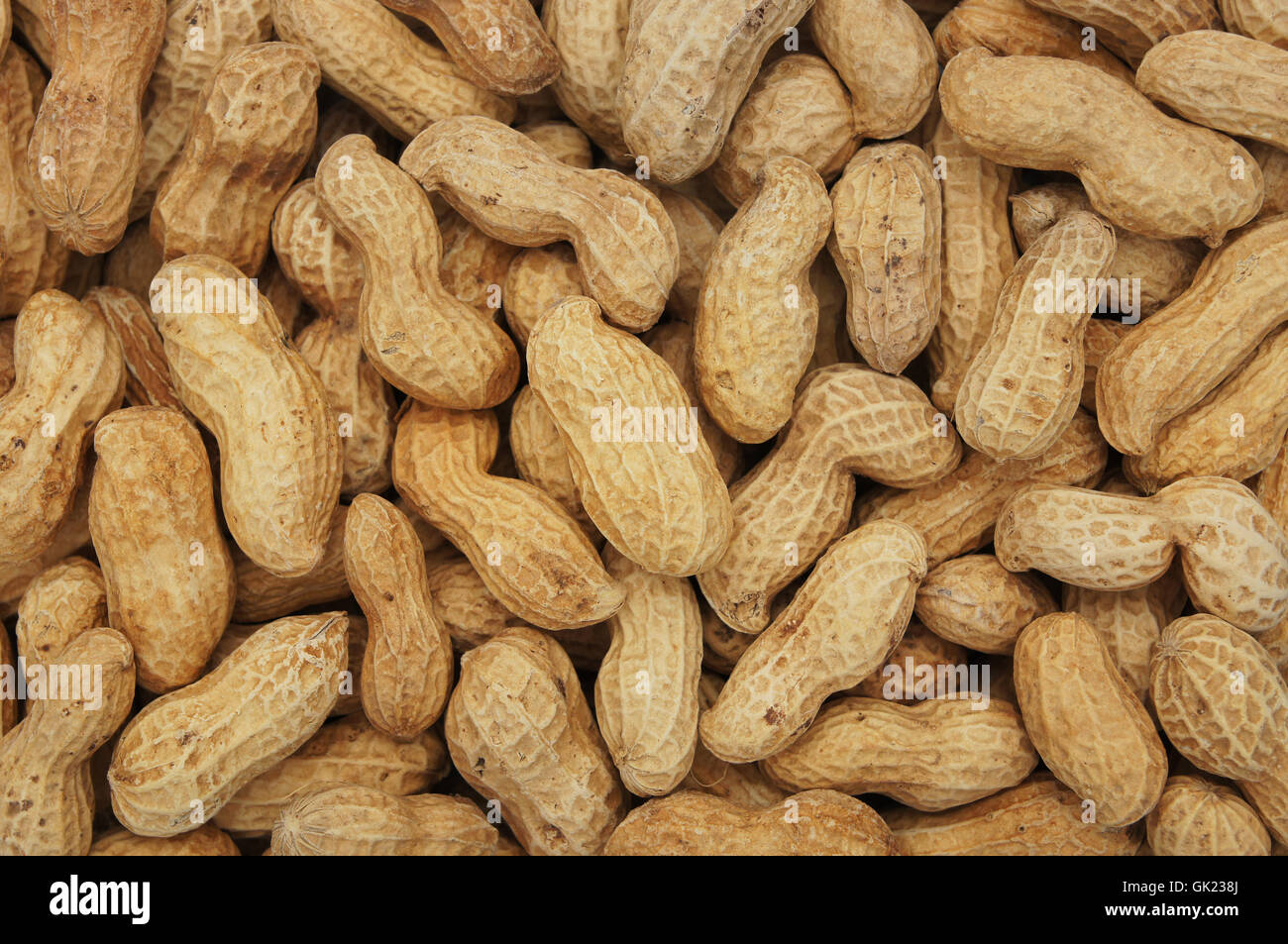 Close-up e dettaglio di sfondo di arachidi Foto Stock