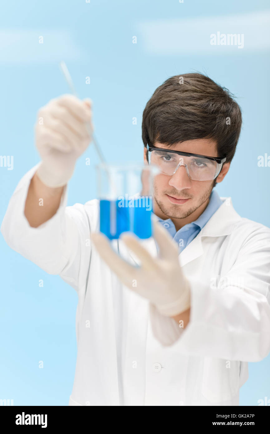 Esperimento di laboratorio di ricerca Foto Stock