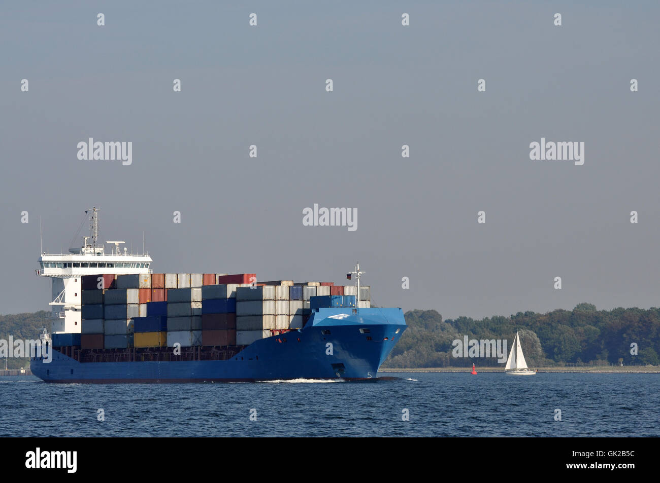 Il canale di logistica dei trasporti Foto Stock