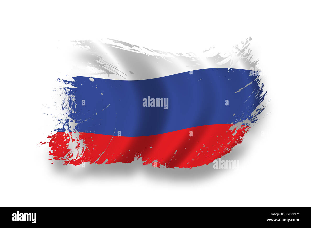 Bandiera Nazionale di Russia Foto Stock