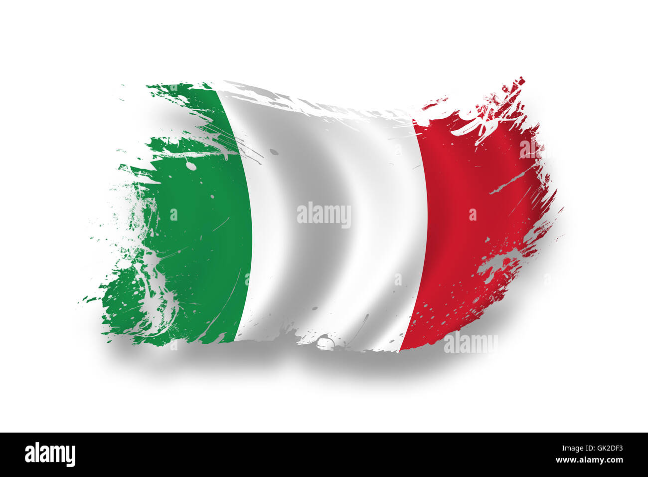 Bandiera nazionale Italia Foto Stock