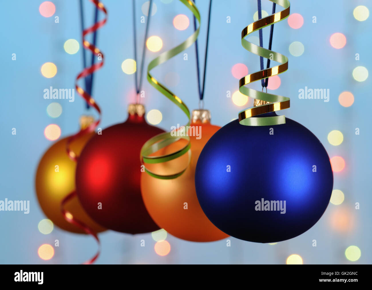 Ornati di natale decorazione Foto Stock