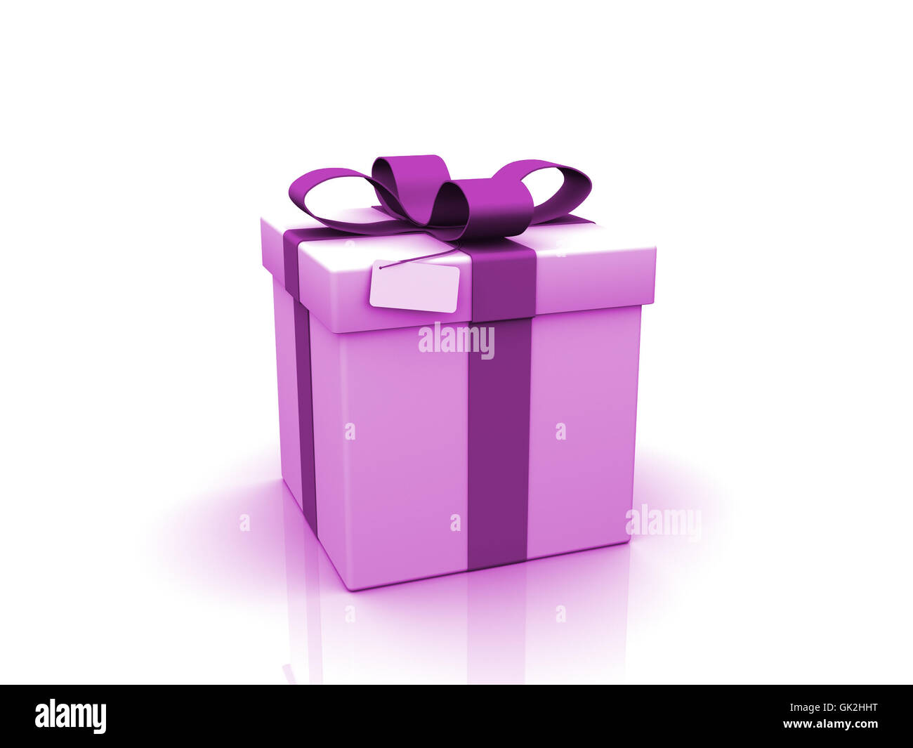 Imposta regalo pacchetto rosa Foto Stock