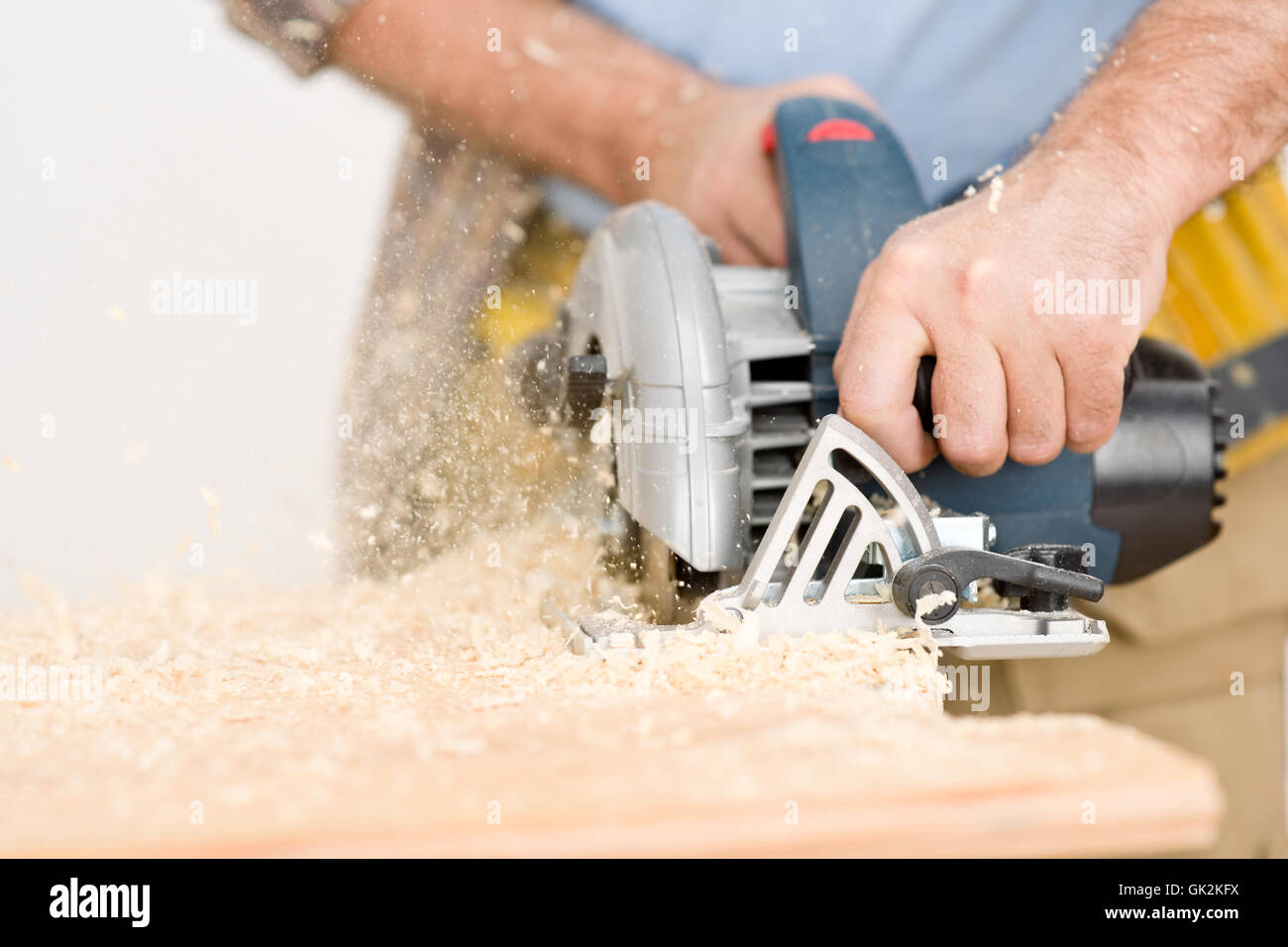 Taglio di legno professional Foto Stock