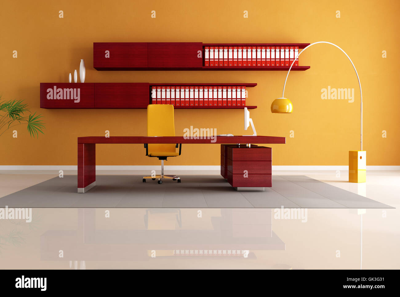 Mobili per ufficio moderno Foto Stock