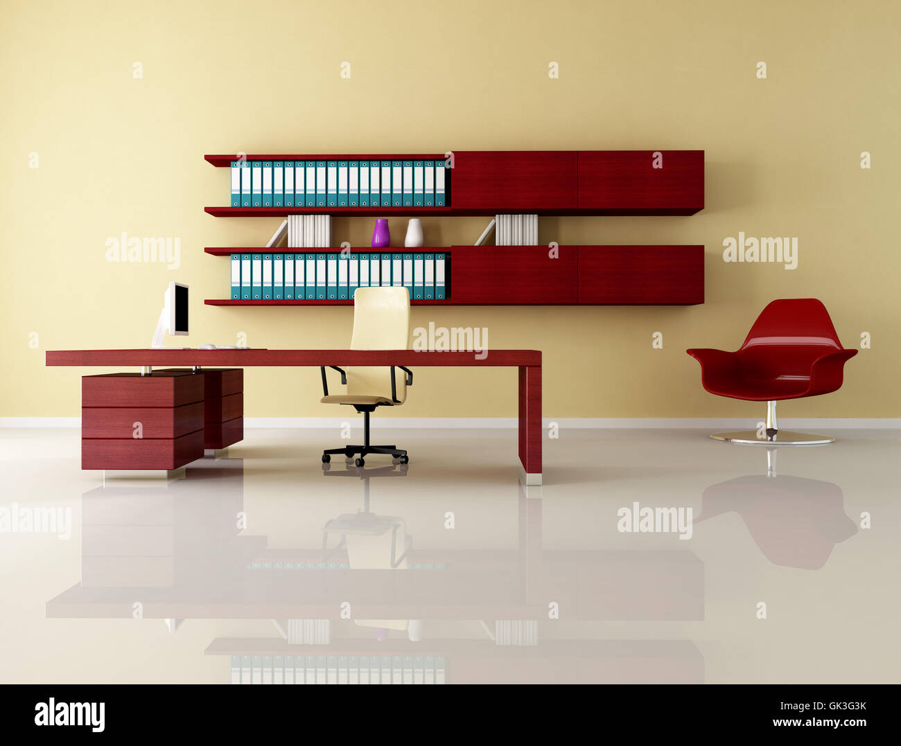 Mobili per ufficio moderno Foto Stock