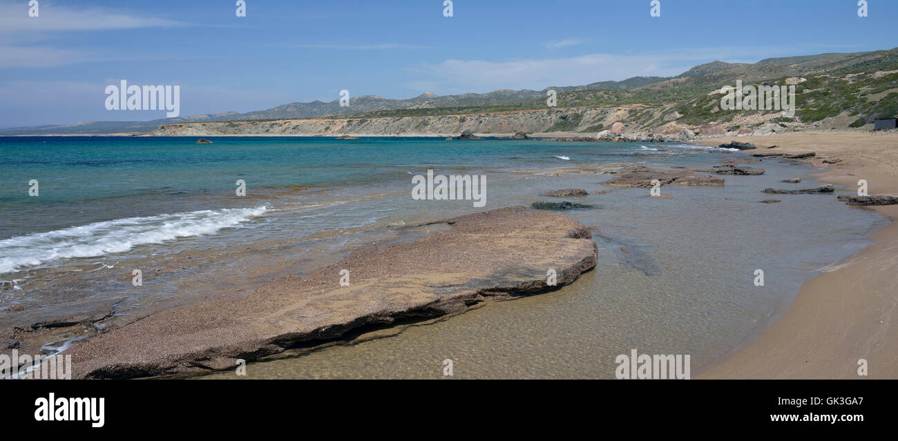 Lara Bay Turtle Beach,, Akamas Cipro Foto Stock