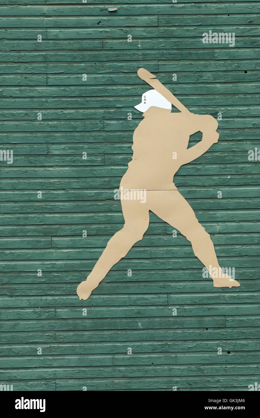 Pastella cut-out, Memorial Campo, Coeur d'Alene, Idaho Foto Stock