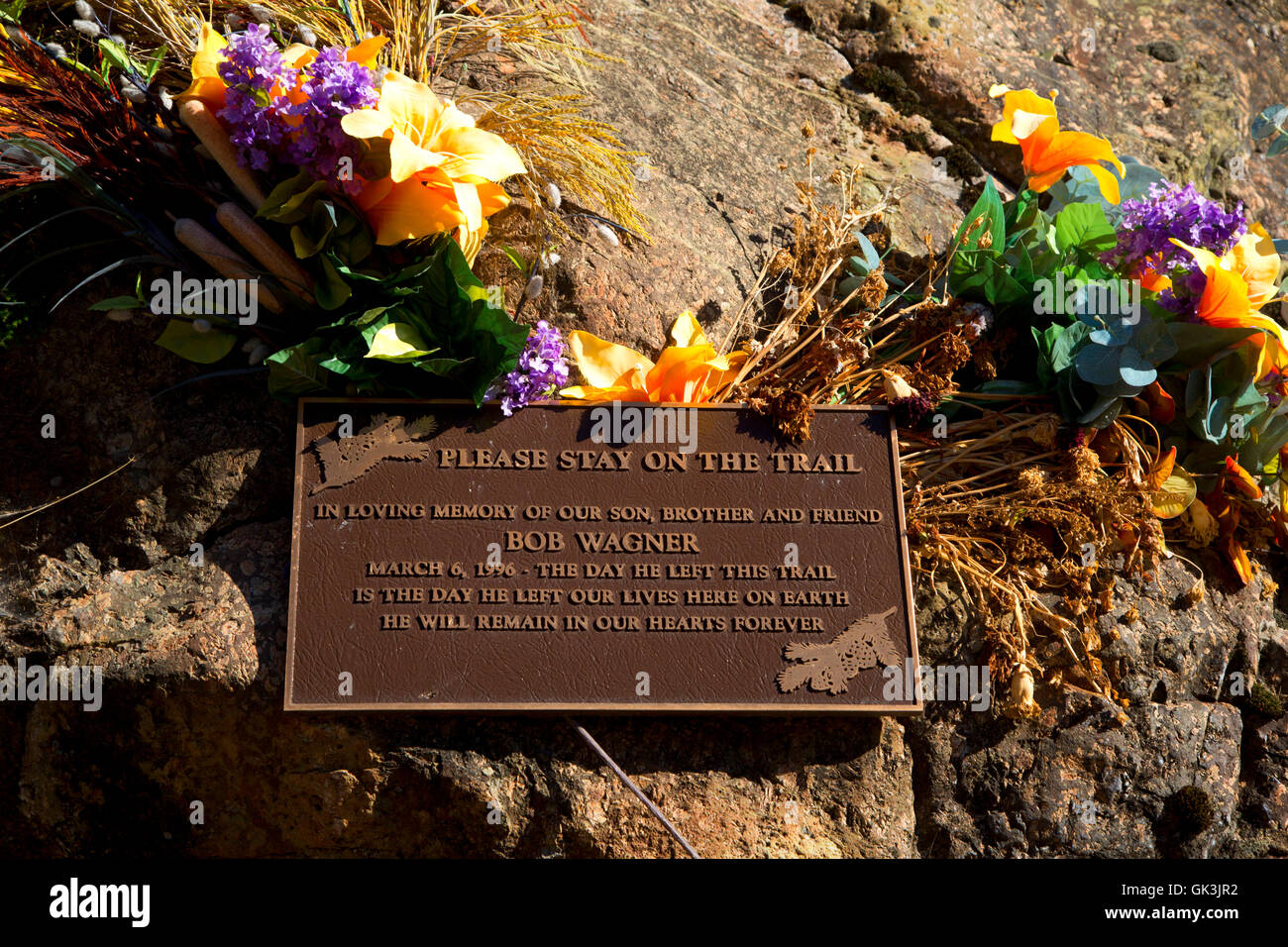 Deep Creek Trail scalinata memorial, Hells Canyon sette demoni Scenic Area, Payette National Forest, Idaho Foto Stock