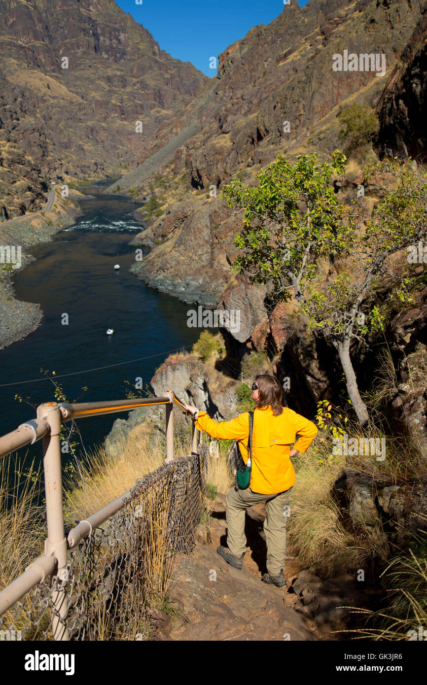 Deep Creek scalinata Trail, Hells Canyon sette demoni Scenic Area, Hells Canyon Scenic Byway, Payette National Forest, Idaho Foto Stock