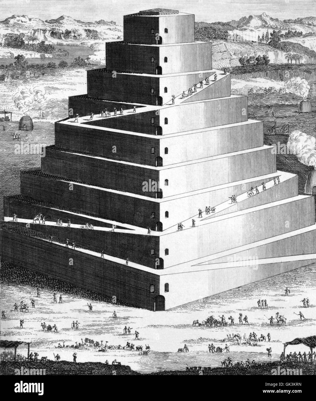 Torre religione vintage Foto Stock