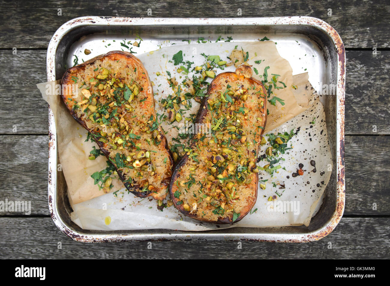 Arrosto di zucca Foto Stock