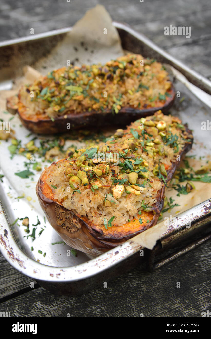 Arrosto di zucca Foto Stock