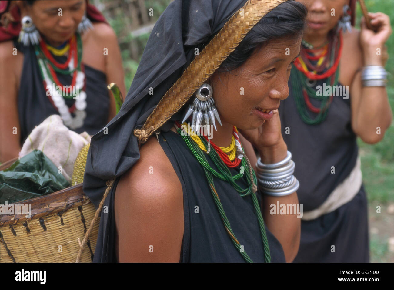 Mae Hong Son, Thailandia --- Karenni Tribeswoman giraffa --- Image by © Jeremy Horner Foto Stock