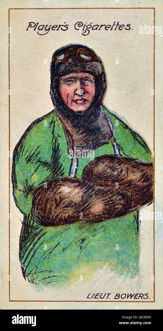Lieut Bowers. Giocatore di sigarette card Foto Stock