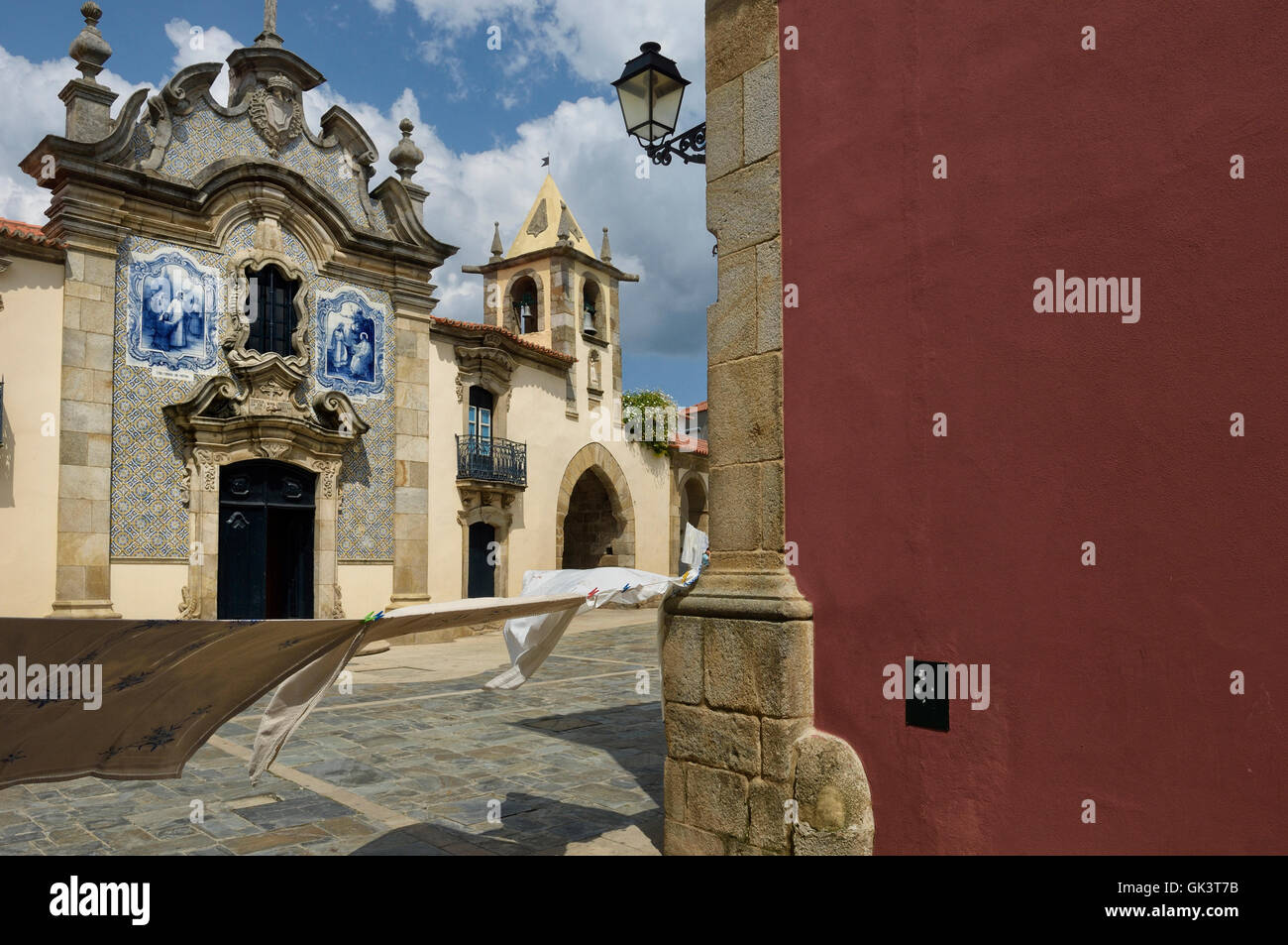 Cappella di São João da Pesqueira borgo. Valle del Douro. Il Portogallo. Europa Foto Stock