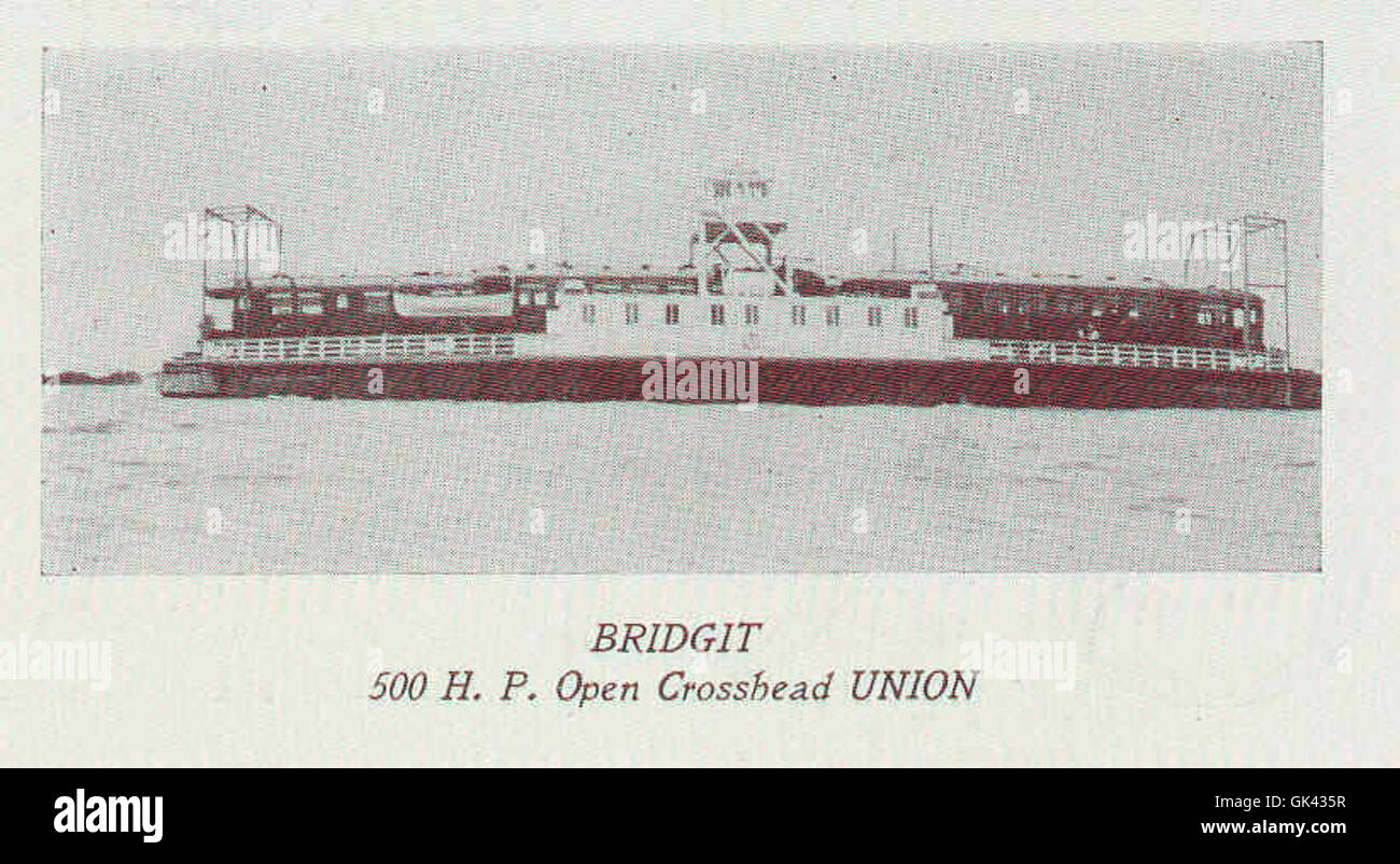 La *Bridgit* era una nave a vapore dotata di un motore unionista a croce aperta da 500 cavalli, un progresso chiave nella propulsione marina durante il suo periodo, migliorando l'efficienza dei viaggi oceanici. Foto Stock