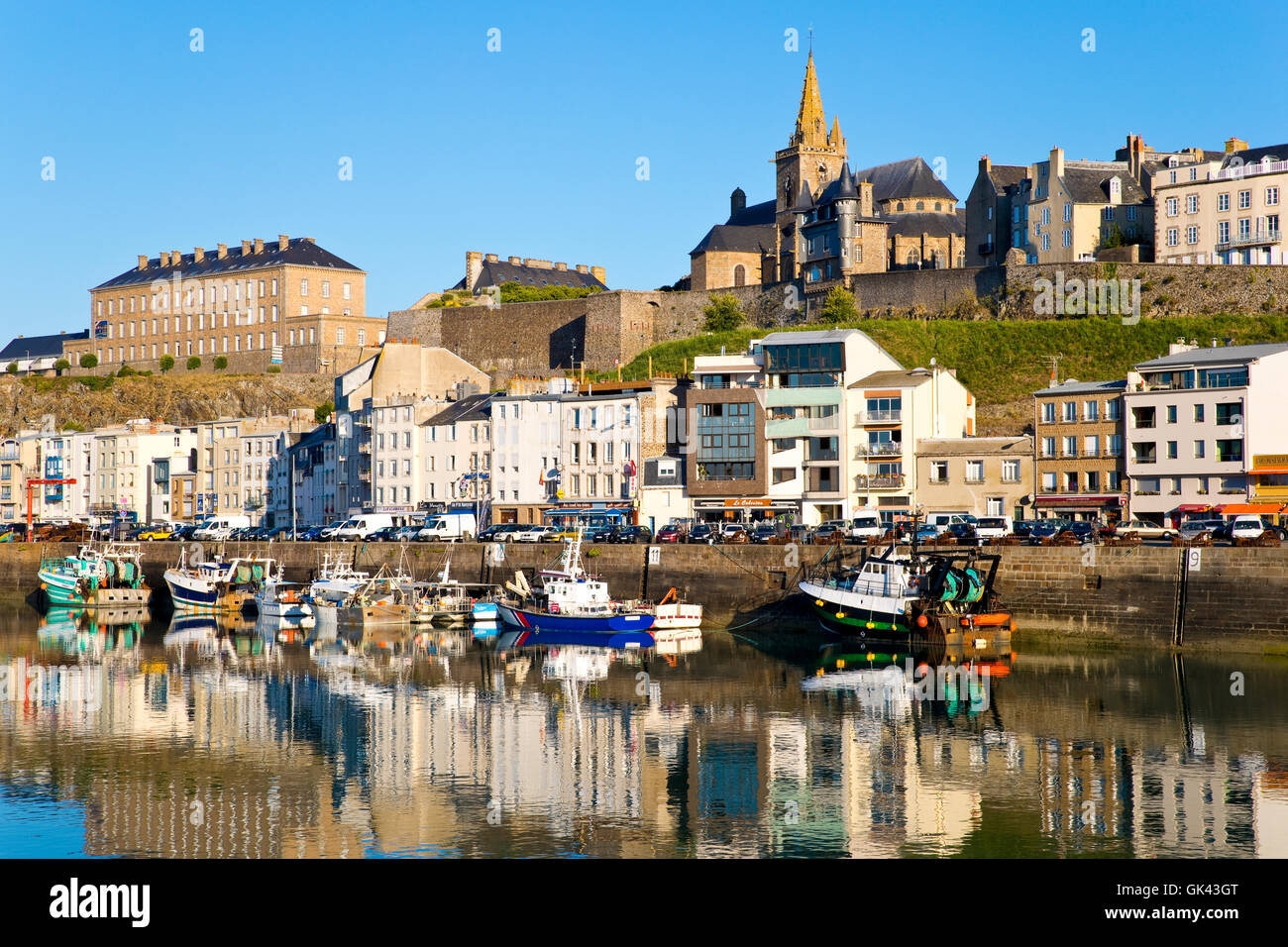 Porto di Granville, Normandia, Francia Foto Stock