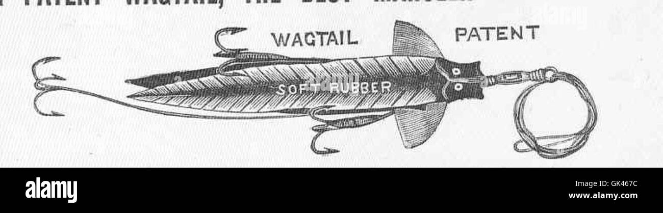 La coda d'alga brevettata è considerata un'esca eccellente per la pesca Mahseer, nota per la sua efficacia nell'attirare i pesci predatori nei fiumi d'acqua dolce in tutta l'Asia. Foto Stock