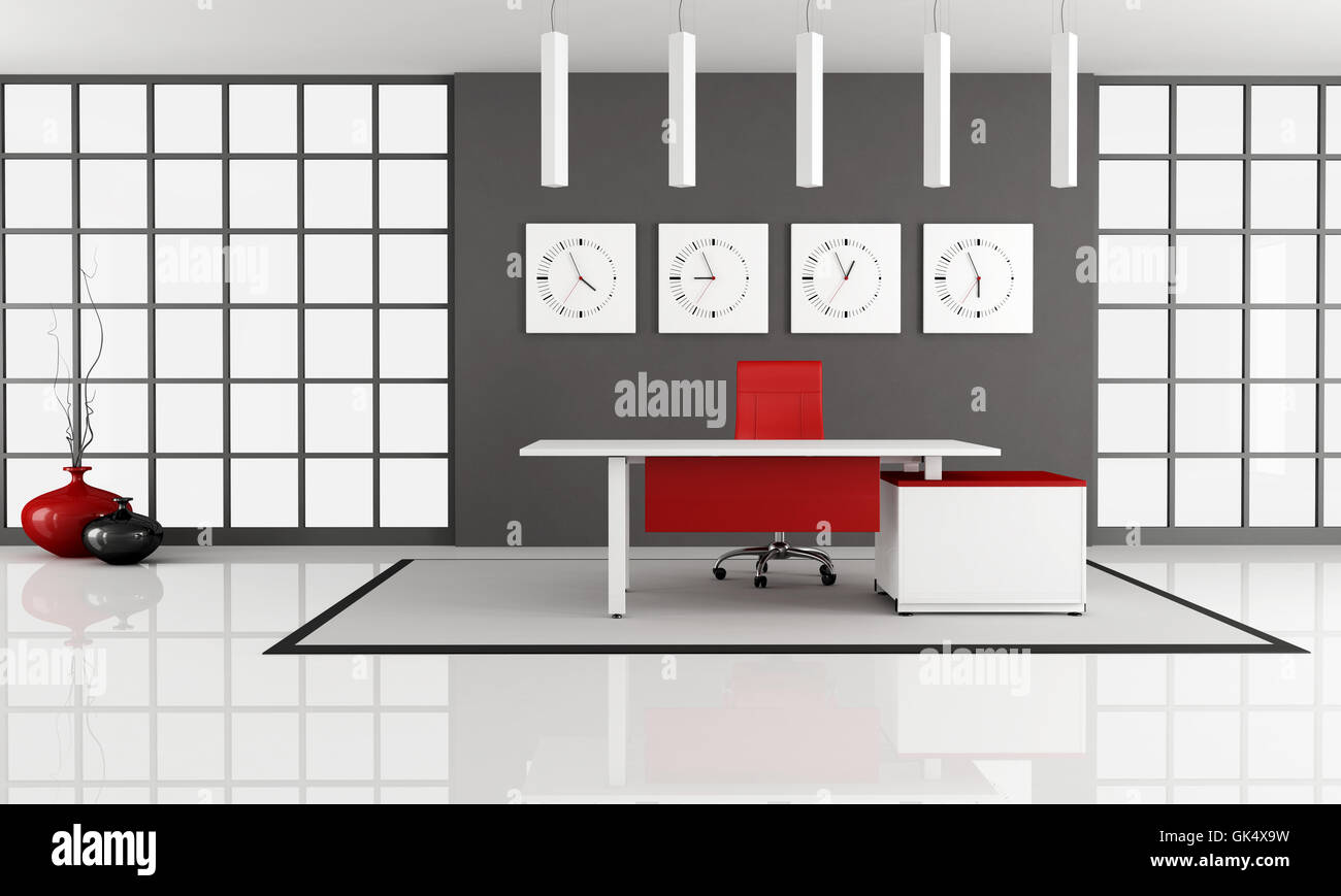 Poltrona scrivania in ufficio Foto Stock