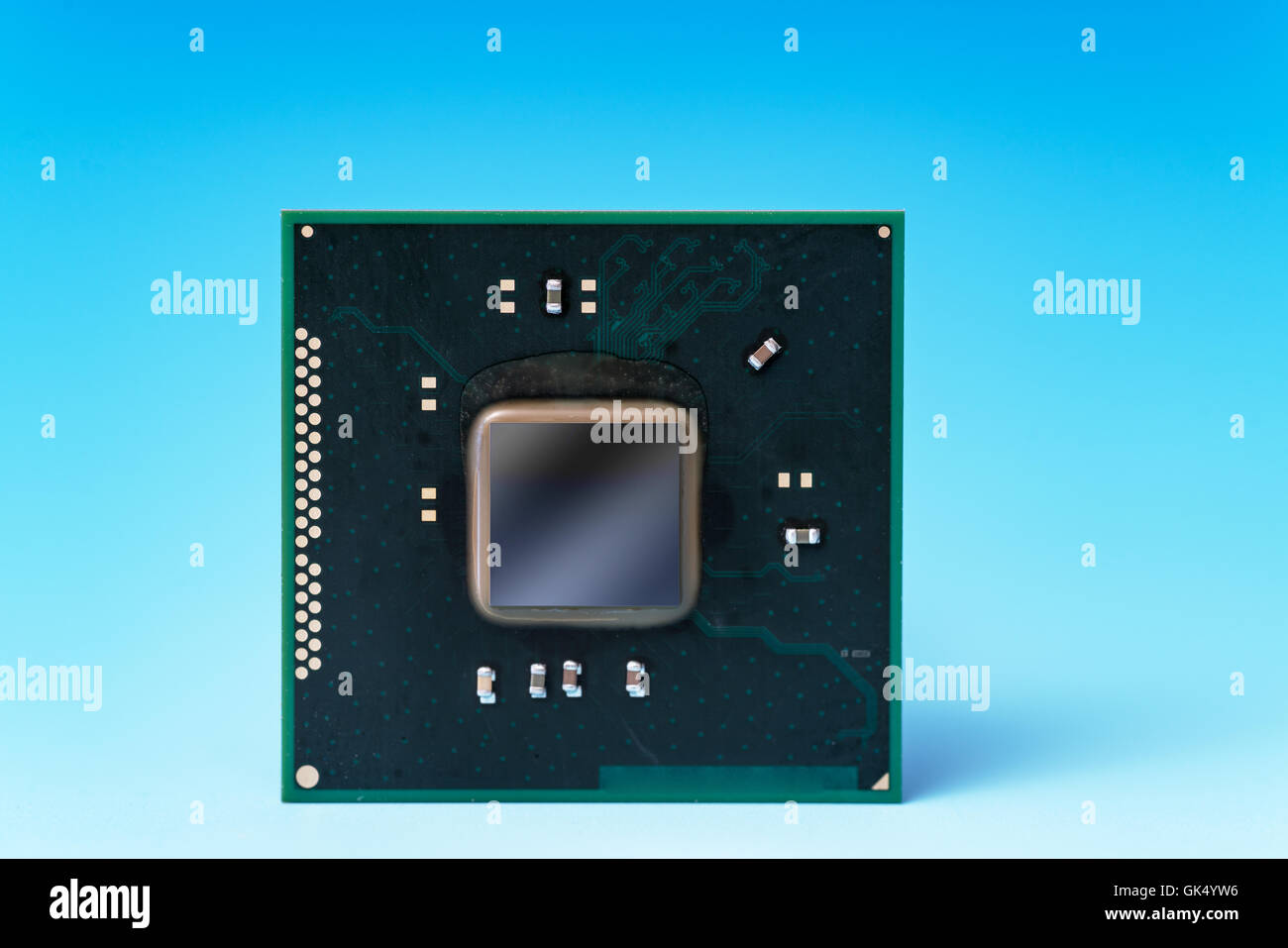 Quantum computer IC. prototipo / concetto chip Foto Stock