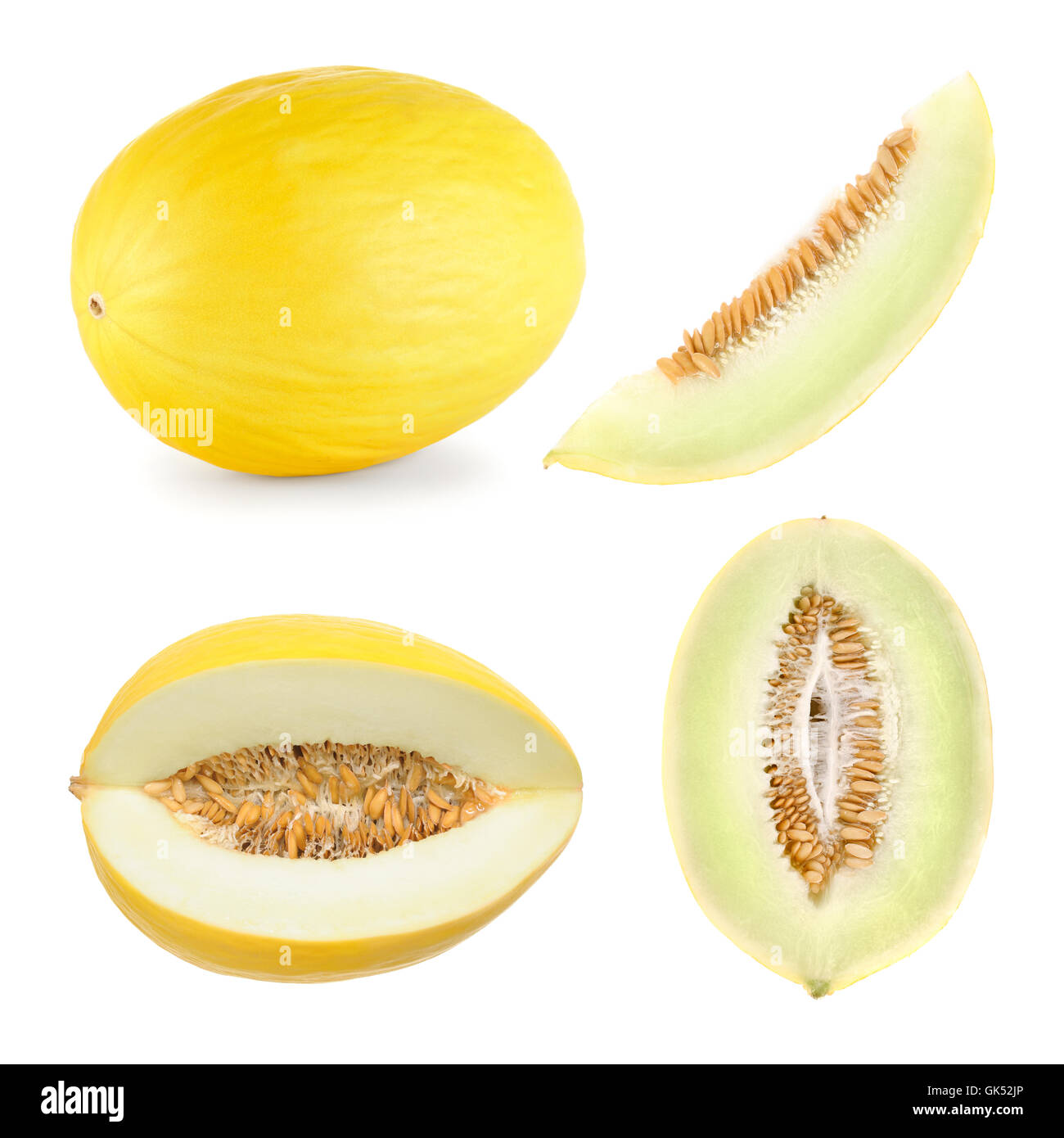 Melone in 4 forme diverse Foto Stock