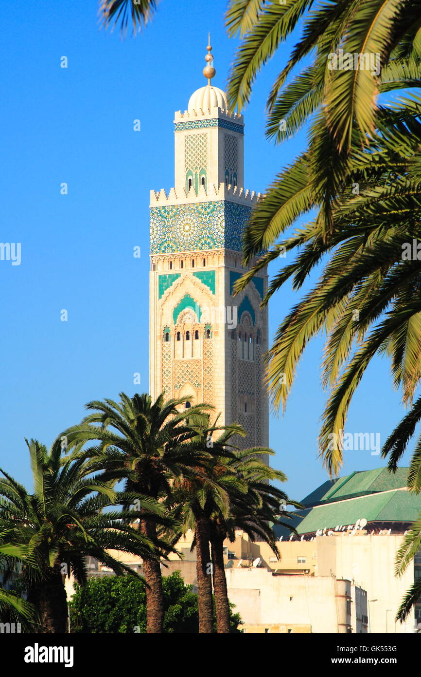 Moschea Hassan,casablanca Foto Stock