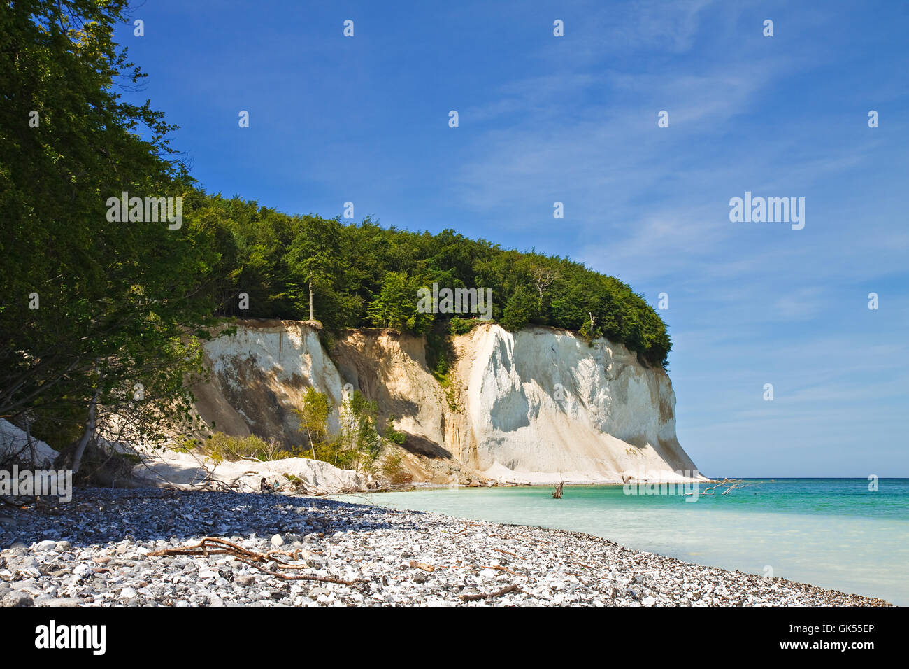 Ostseekuste auf Rügen Foto Stock