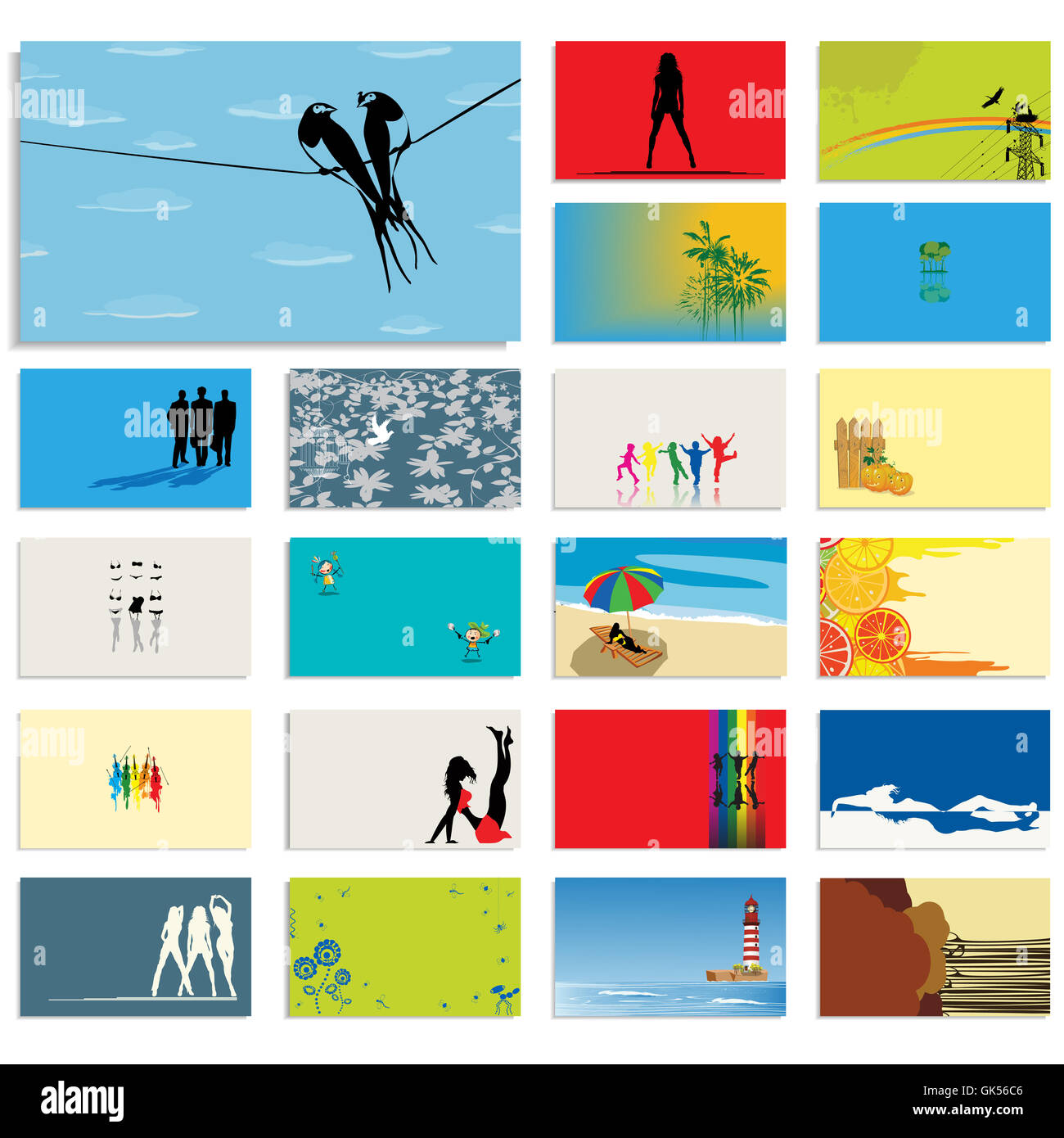 Arte astratta grafica Foto Stock