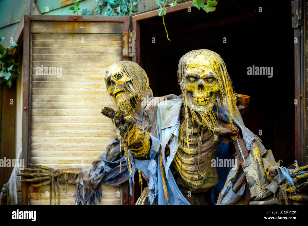 Halloween Ghost Haunted House Foto Stock