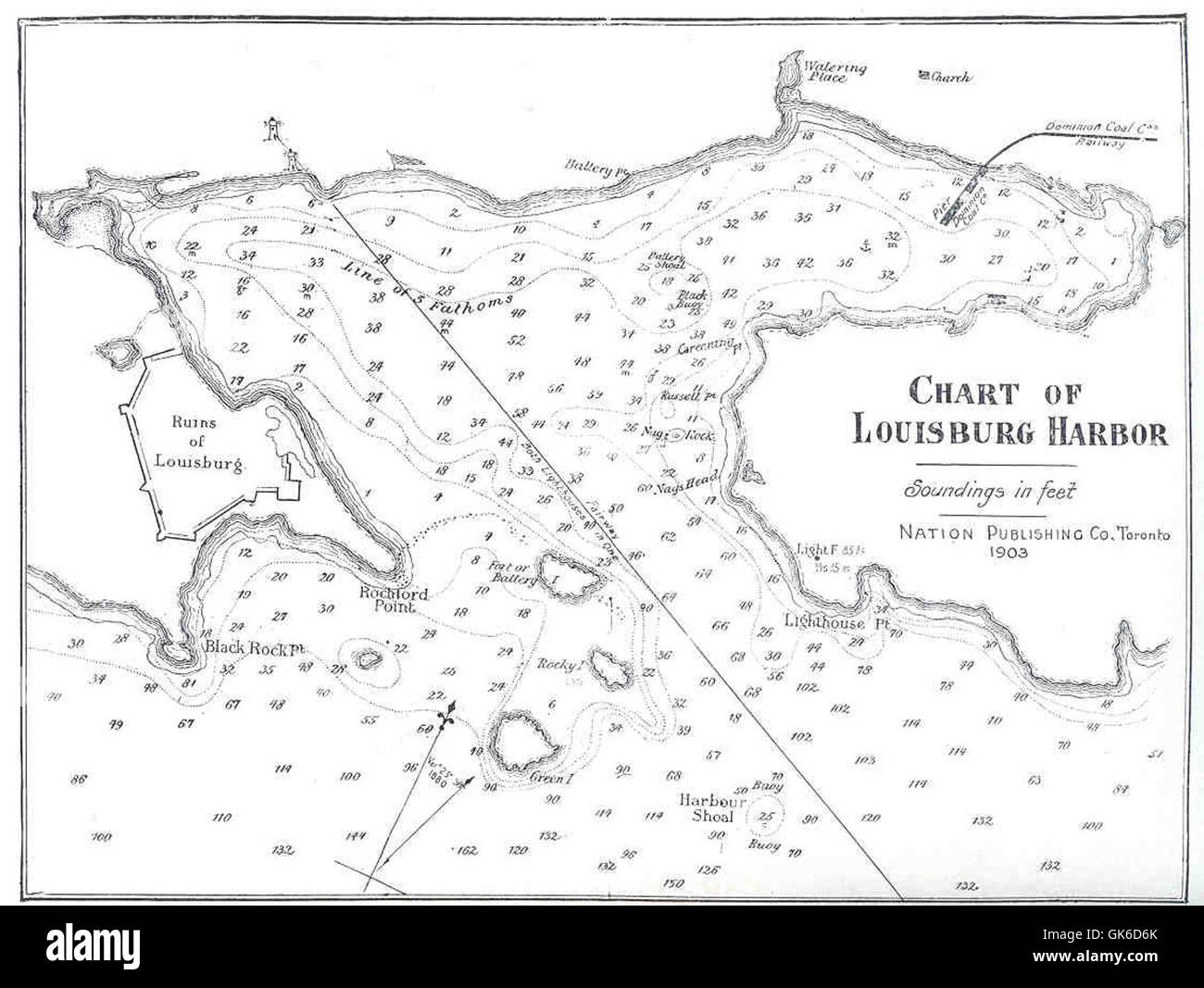 Mappa di louisburg immagini e fotografie stock ad alta risoluzione Alamy