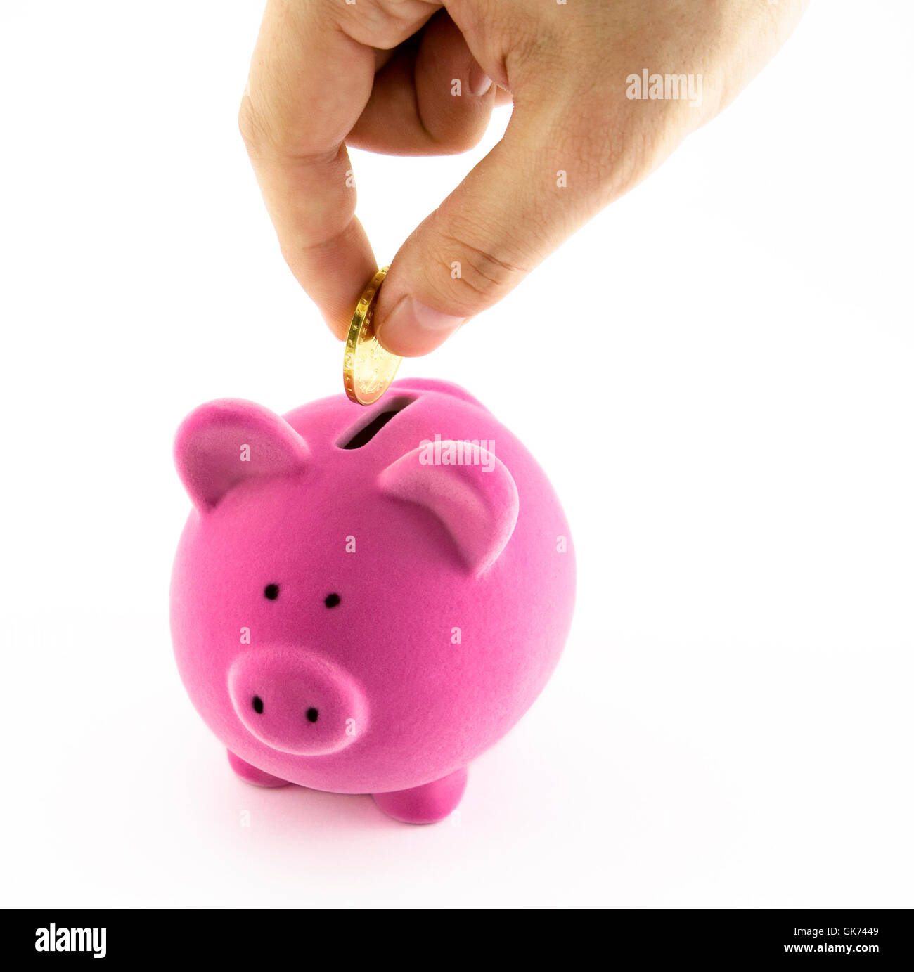 I prestiti bancari istituzione mano Foto Stock