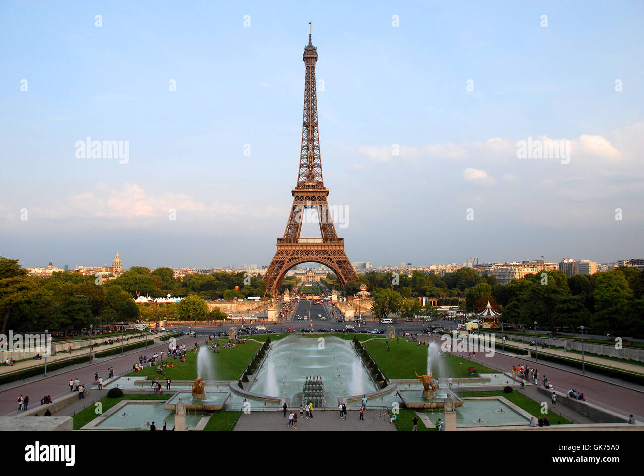La romantica Parigi Francia Foto Stock