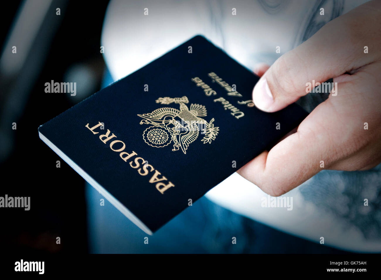 Viaggio passaporto usa Foto Stock