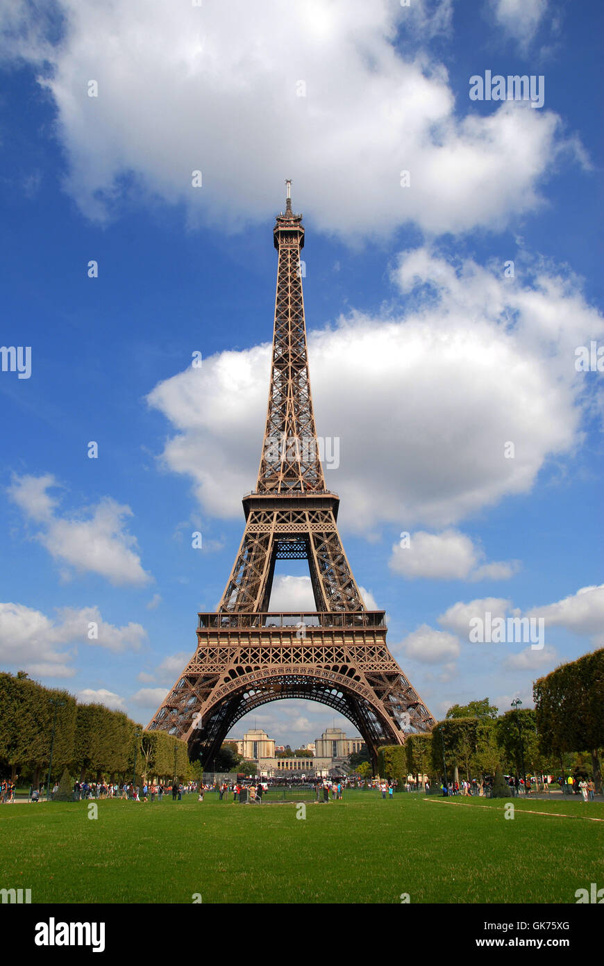 La Torre Eiffel a Parigi Foto Stock