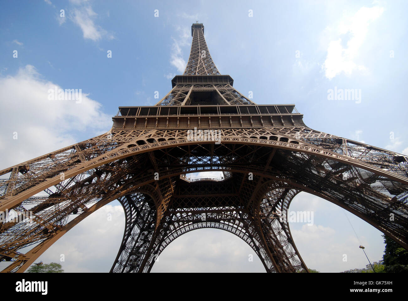 La Torre Eiffel a Parigi Foto Stock