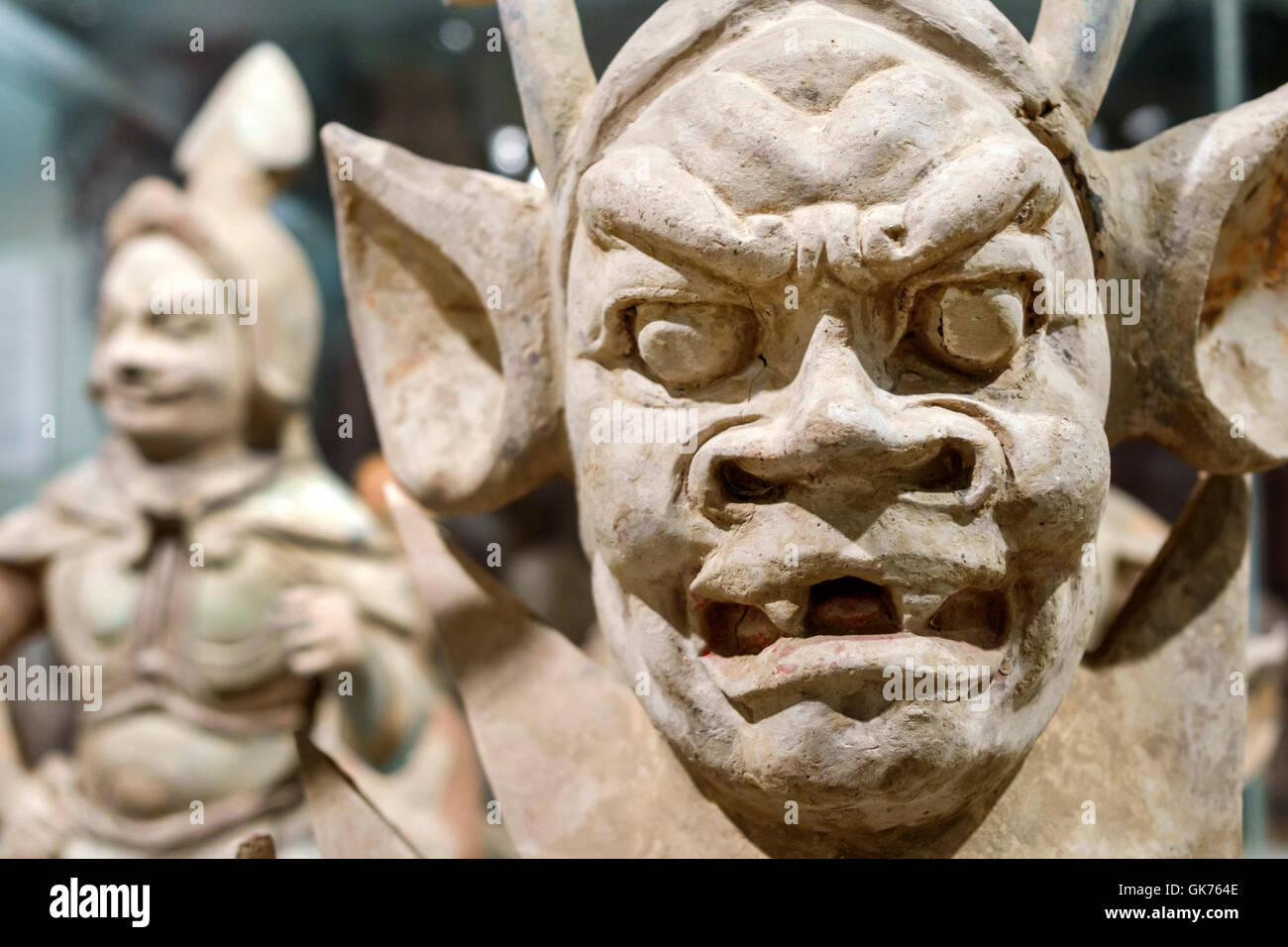 Miami Florida,Coral Gables,University of Miami,Lowe Art Museum,arte,mostra collezione collezione Asiatica,Cina,Dinastia Tang,Bixie,mitologia,c Foto Stock