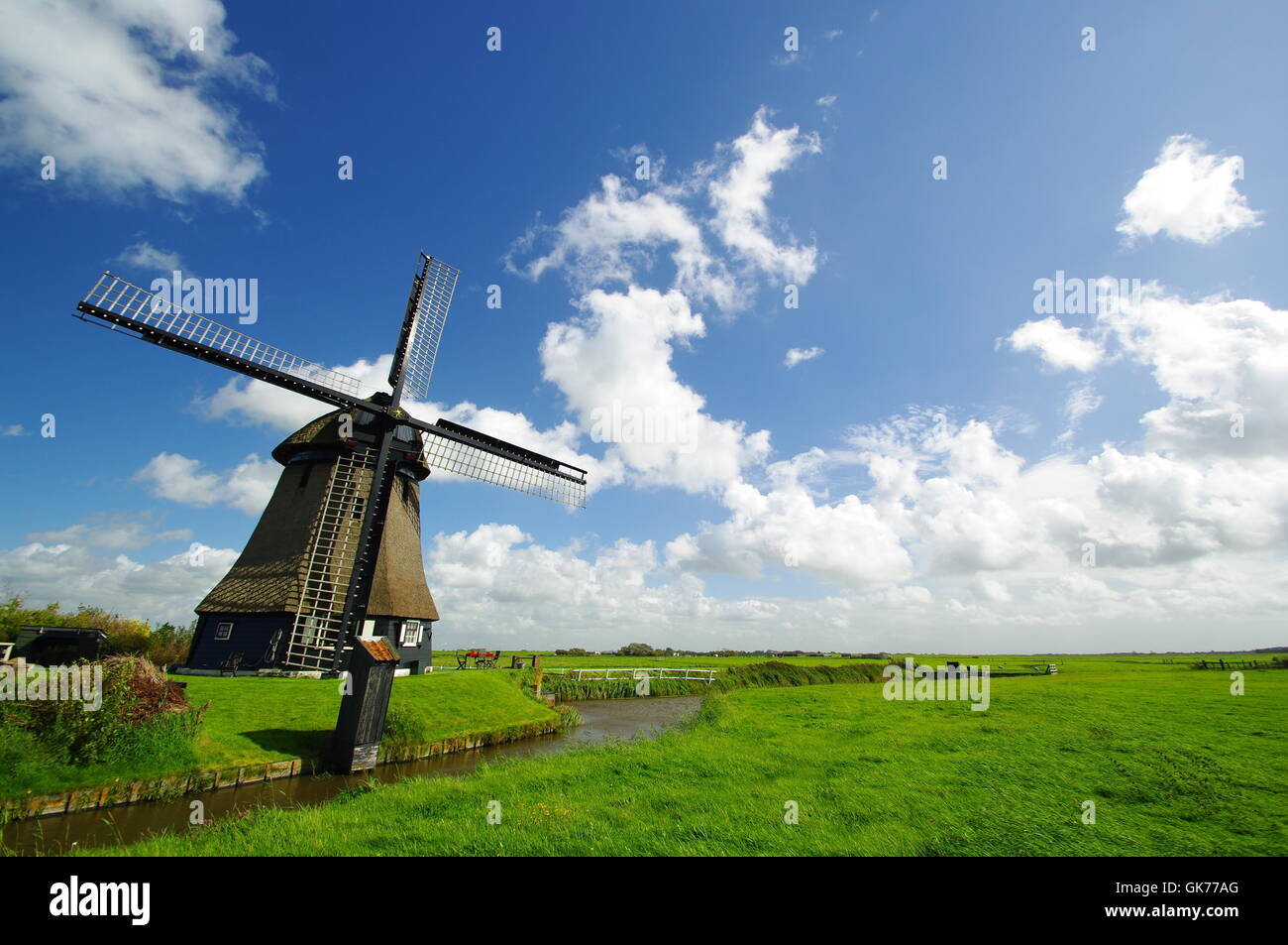 Paesi Bassi il mulino a vento firmamento Foto Stock